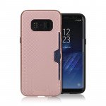 Wholesale Galaxy S8 Plus Credit Card Hybrid Case (Rose Gold)